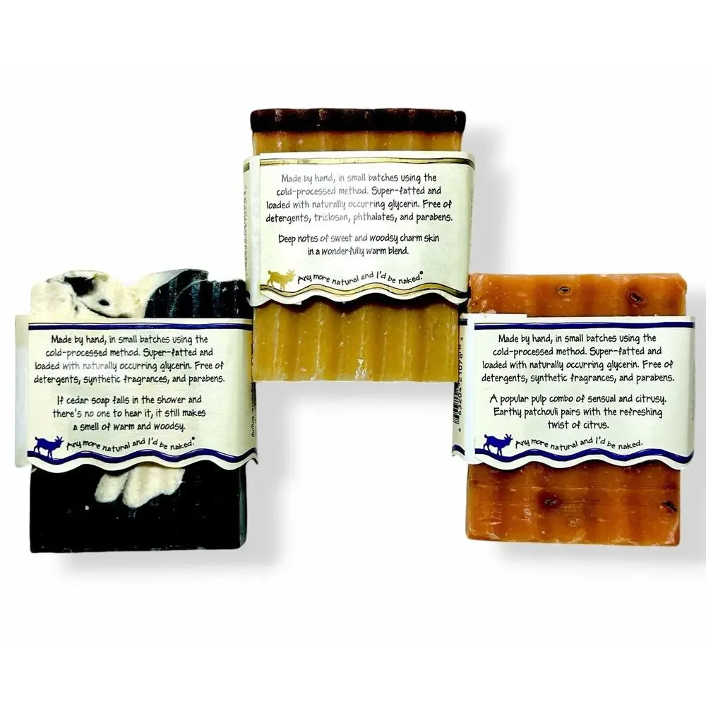 Bar Soap Asstd 7 Pc Lot Zum, Formulary 55, Greek Olive Oil Tea Tree Lemon